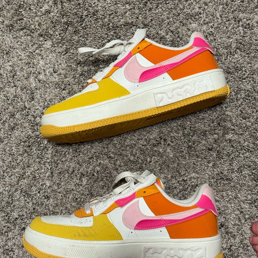 Nike Women’s Low-Top Sneakers in Yellow, Orange, Pink & White